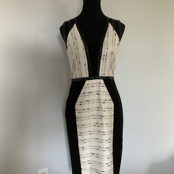 Rachel Roy mixed media bandage dress size 2 - Picture 2 of 7